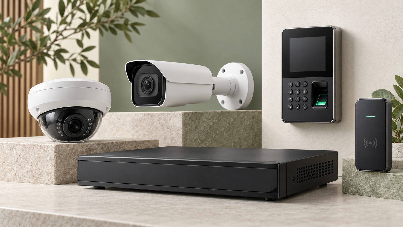 Illustrative IP cameras, recorder and attendance equipment